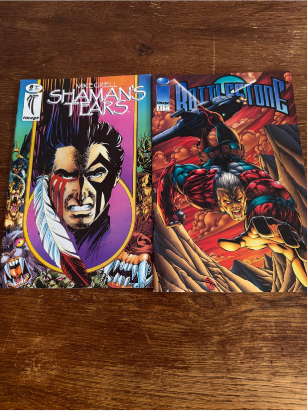 Shaman’s Tears #8 Battlestone #2 Image Comics Lot Mike Grell Liefeld 1994 1995